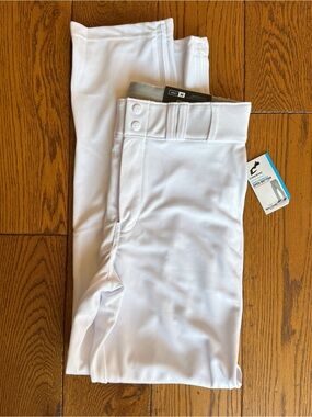 Champro Triple Crown 2.0 Open Bottom Men’s Baseball Pant — White, Size M